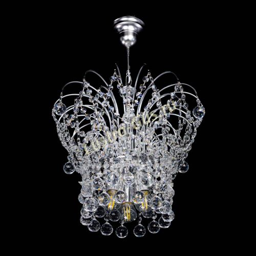 Люстра Каскад Шар №3 в Сочи Гусь Хрустальный
