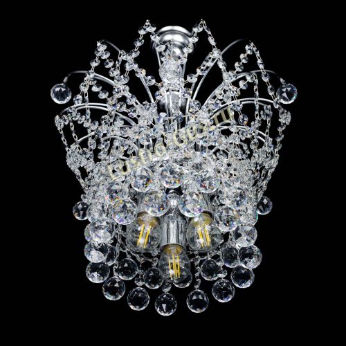 Люстра Каскад Шар №3 в Сочи Гусь Хрустальный