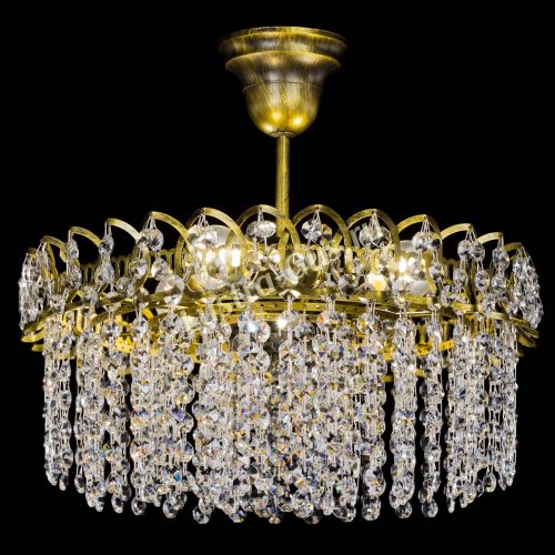 Люстра Хрустальная капель №3 под бронзу в Сочи Гусь Хрустальный