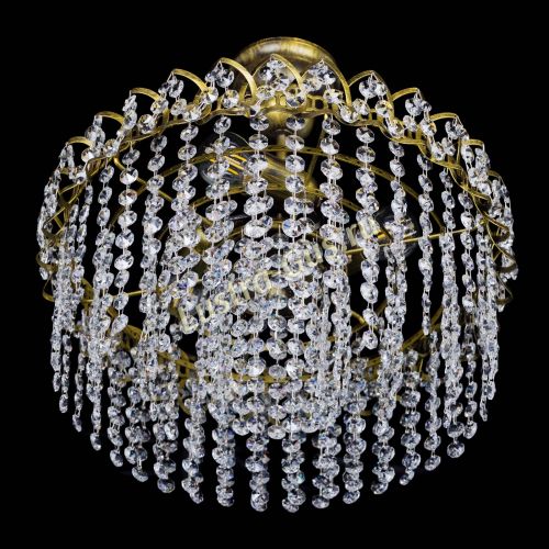 Люстра Хрустальная капель №3 под бронзу в Сочи Гусь Хрустальный