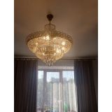 Люстра Хрустальный Каскад №8 с подвесом под бронзу в Сочи