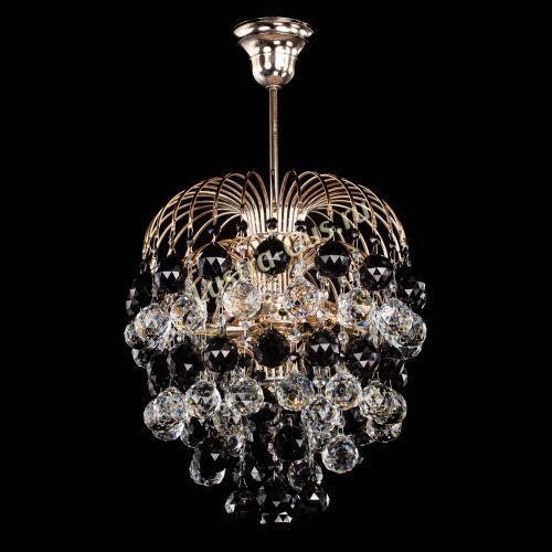 Люстра Хрустальные брызги шар 40 мм черная в Сочи Гусь Хрустальный