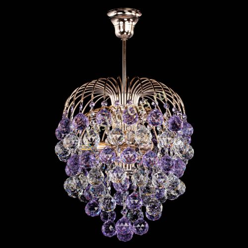 Люстра Хрустальные брызги шар 40 мм фиолетовая в Сочи Гусь Хрустальный