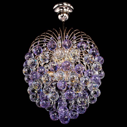 Люстра Хрустальные брызги шар 40 мм фиолетовая в Сочи Гусь Хрустальный