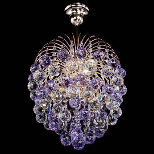Люстра Хрустальные брызги шар 40 мм фиолетовая в Сочи Гусь Хрустальный