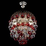 Люстра Хрустальные брызги шар 40 мм красная в Сочи