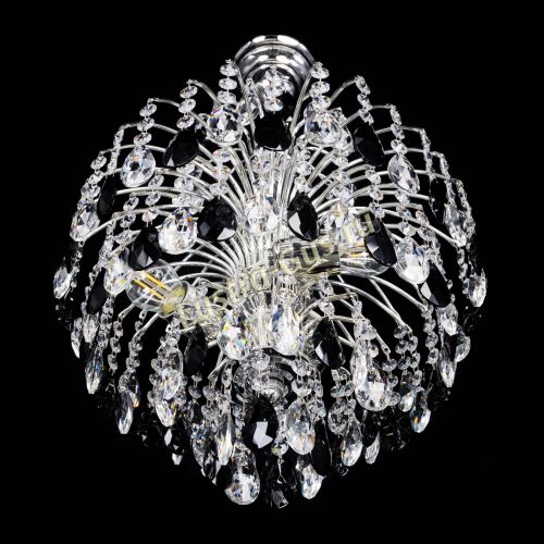 Люстра Хрустальные брызги Журавлик черный в Сочи Гусь Хрустальный