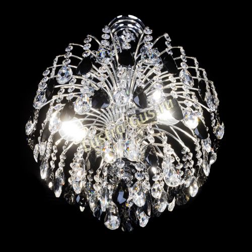 Люстра Хрустальные брызги Журавлик черный в Сочи Гусь Хрустальный