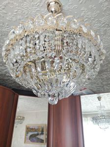 Люстра Кольцо Классика Пластинка с подвесом в Сочи отзыв и фото покупателя