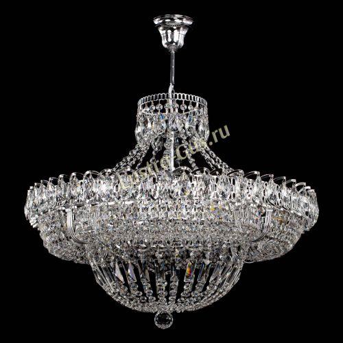 Люстра Кольцо Классика 6 ламп с подвесом в Сочи Гусь Хрустальный