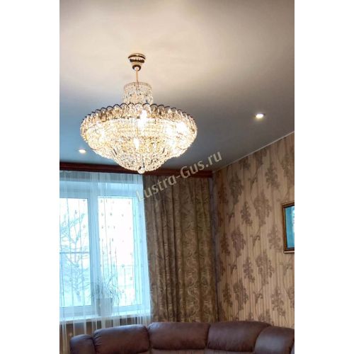 Люстра Кольцо Классика с подвесом в Сочи Гусь Хрустальный