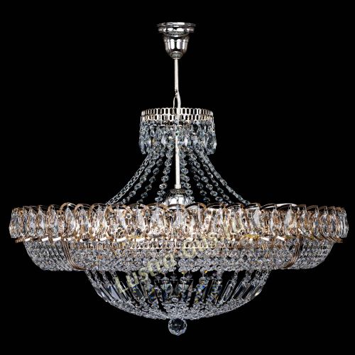 Люстра Кольцо Классика 6 ламп с подвесом в Сочи Гусь Хрустальный