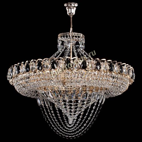 Люстра 	 Кольцо Классика Веер №8 черная в Сочи Гусь Хрустальный