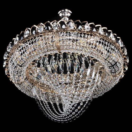 Люстра 	 Кольцо Классика Веер №8 черная в Сочи Гусь Хрустальный