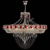 Люстра Кольцо Классика Веер №8 красная в Сочи