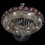 Люстра Кольцо Классика Веер №8 красная в Сочи