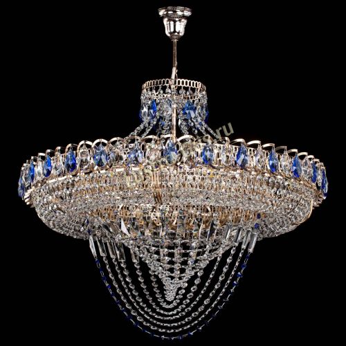 Люстра Кольцо Классика Веер №8 синяя в Сочи Люстра Кольцо Классика Веер №8 синяя в Сочи