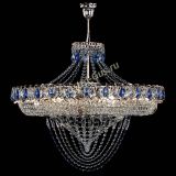 Люстра Кольцо Классика Веер №8 синяя в Сочи Люстра Кольцо Классика Веер №8 синяя в Сочи