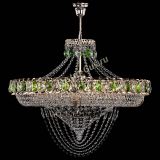 Люстра Кольцо Классика Веер №8 зеленая в Сочи