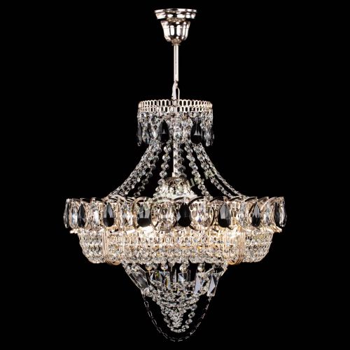 Люстра Кольцо Классика Веер черная в Сочи Гусь Хрустальный