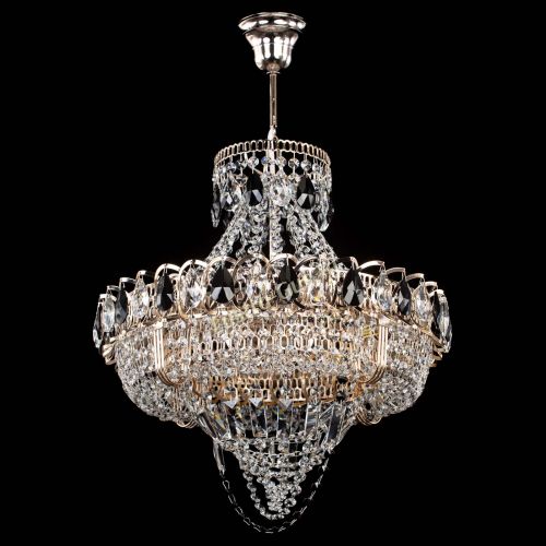 Люстра Кольцо Классика Веер черная в Сочи Гусь Хрустальный