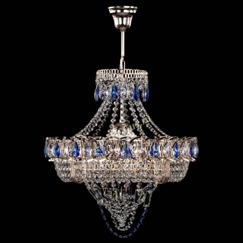 Люстра Кольцо Классика Веер синяя в Сочи Люстра Кольцо Классика Веер синяя в Сочи