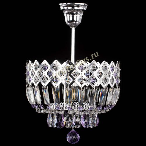 Люстра Корона №1 пластинка фиолетовая в Сочи Гусь Хрустальный
