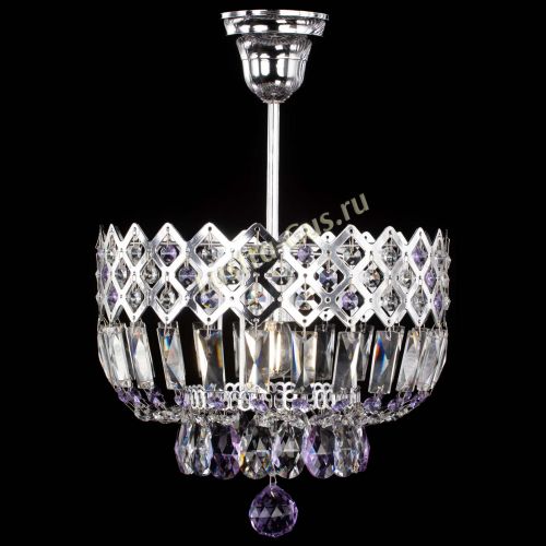 Люстра Корона №1 пластинка фиолетовая в Сочи Гусь Хрустальный