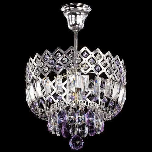 Люстра Корона №1 пластинка фиолетовая в Сочи Гусь Хрустальный