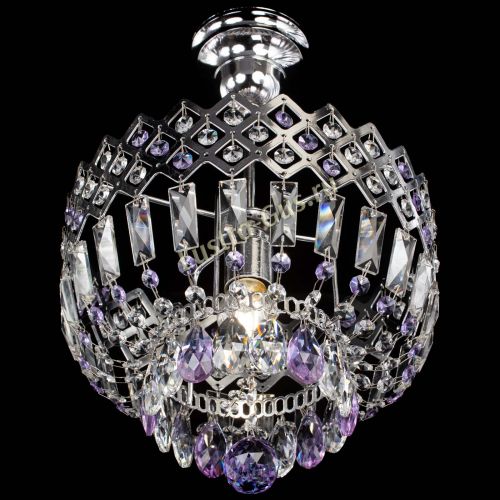 Люстра Корона №1 пластинка фиолетовая в Сочи Гусь Хрустальный