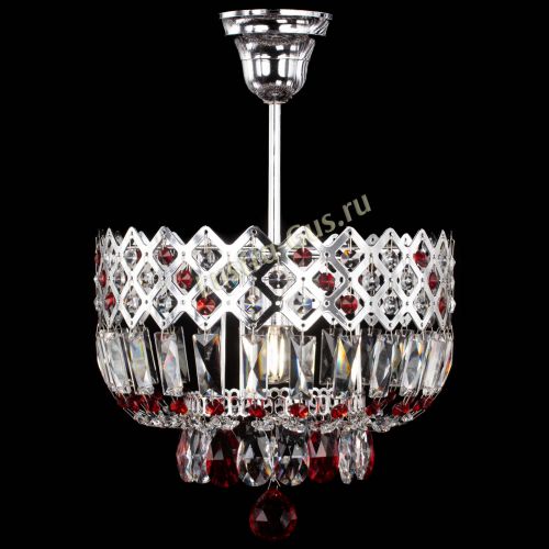 Люстра Корона №1 пластинка красная в Сочи Гусь Хрустальный