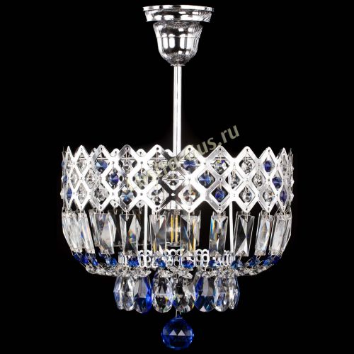 Люстра Корона №1 пластинка синяя в Сочи Гусь Хрустальный