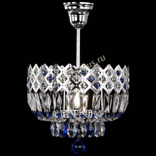 Люстра Корона №1 пластинка синяя в Сочи Гусь Хрустальный