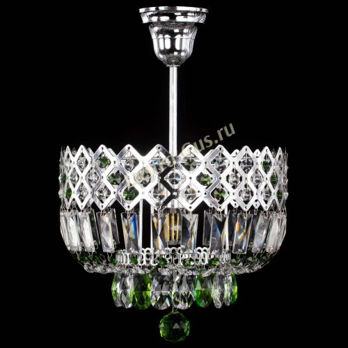 Люстра Корона №1 пластинка зеленая в Сочи Гусь Хрустальный