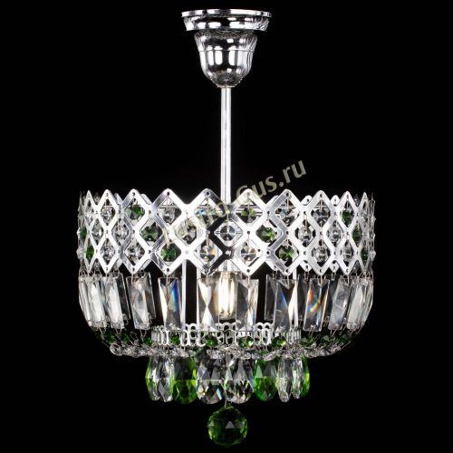 Люстра Корона №1 пластинка зеленая в Сочи Гусь Хрустальный