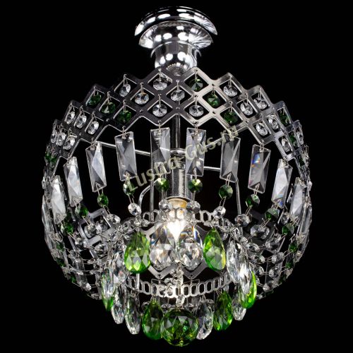 Люстра Корона №1 пластинка зеленая в Сочи Гусь Хрустальный