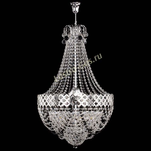 Люстра Корона №5 с подвесом Черная в Сочи Гусь Хрустальный