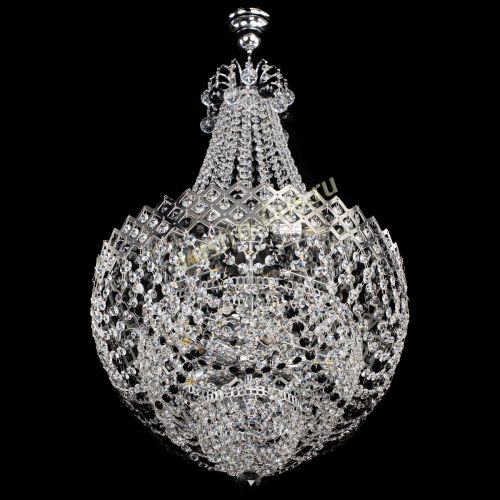 Люстра Корона №5 с подвесом Черная в Сочи Гусь Хрустальный