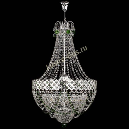 Люстра Корона №5 с подвесом Зеленая в Сочи Гусь Хрустальный