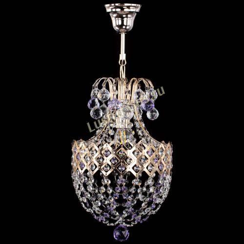 Люстра Корона №6 фиолетовая в Сочи Гусь Хрустальный