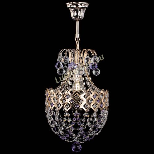 Люстра Корона №6 фиолетовая в Сочи Гусь Хрустальный