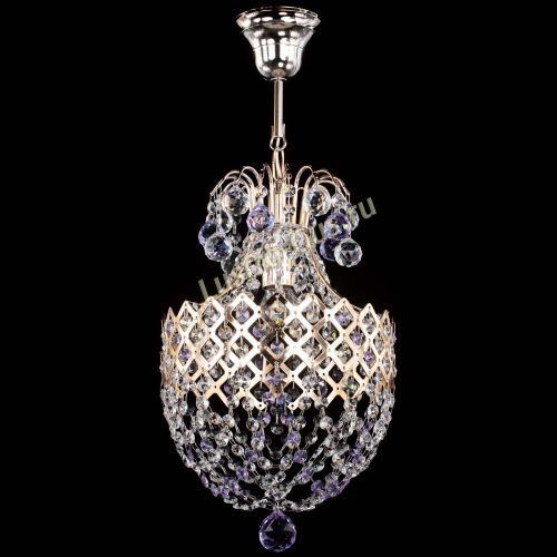 Люстра Корона №6 фиолетовая в Сочи Гусь Хрустальный