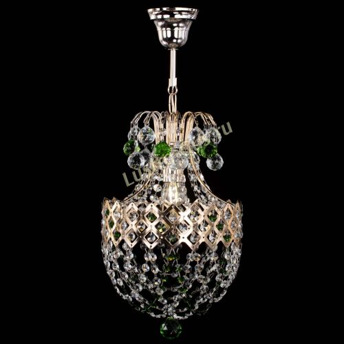 Люстра Корона №6 зеленая в Сочи Гусь Хрустальный