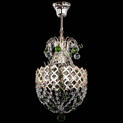 Люстра Корона №6 зеленая в Сочи Гусь Хрустальный