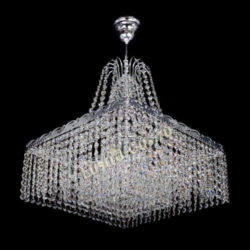 Люстра Квадрат Оптикон с подвесом в Сочи Гусь Хрустальный