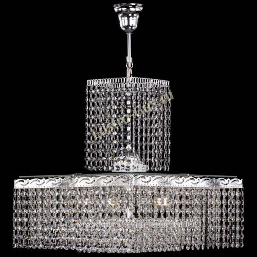 Люстра Квадрат с подвесом в Сочи Гусь Хрустальный