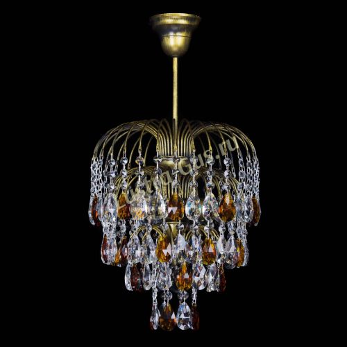 Люстра Лора №3 под бронзу чайная в Сочи Гусь Хрустальный
