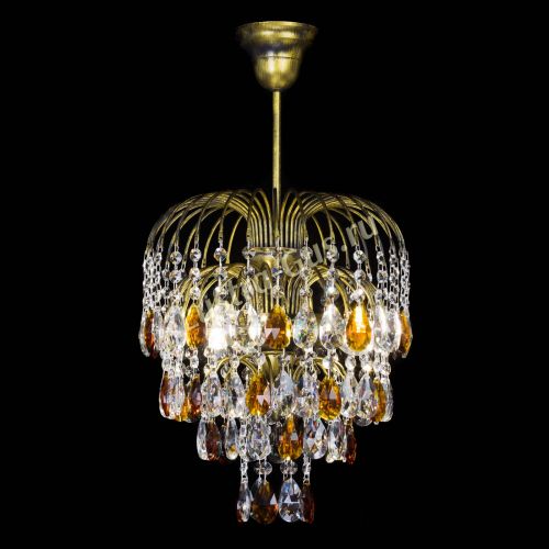 Люстра Лора №3 под бронзу чайная в Сочи Гусь Хрустальный