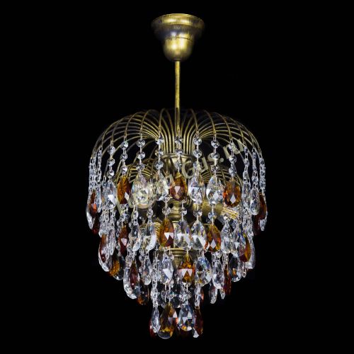 Люстра Лора №3 под бронзу чайная в Сочи Гусь Хрустальный