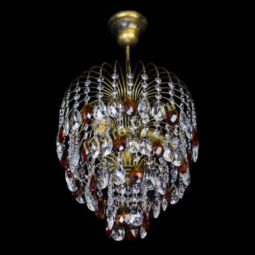 Люстра Лора №3 под бронзу чайная в Сочи Гусь Хрустальный